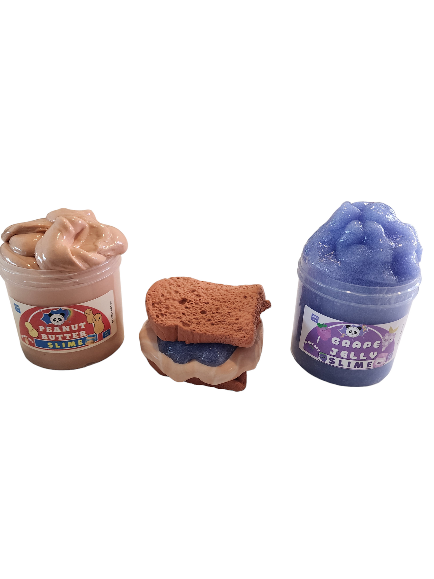 Peanut Butter and Jelly Sandwich Slime